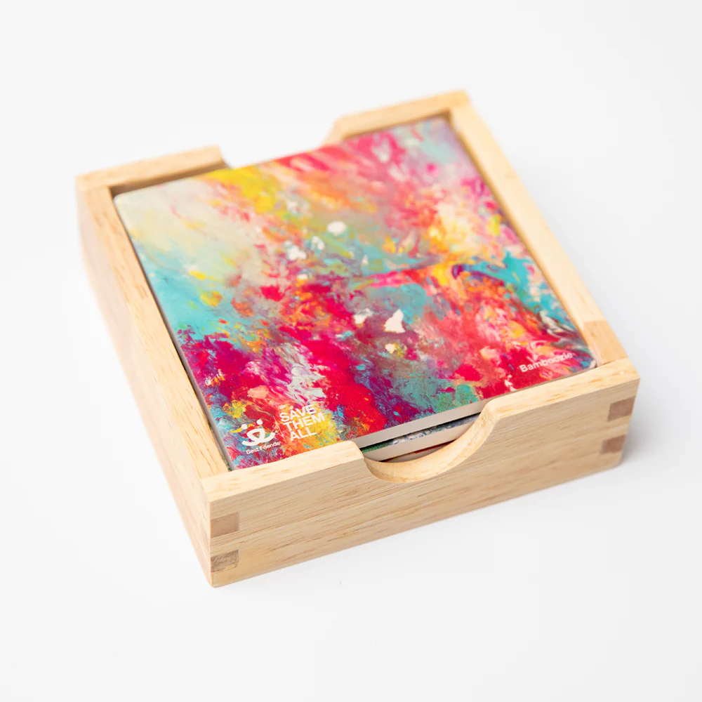 Animal Art Stone Coaster Set - Image 6