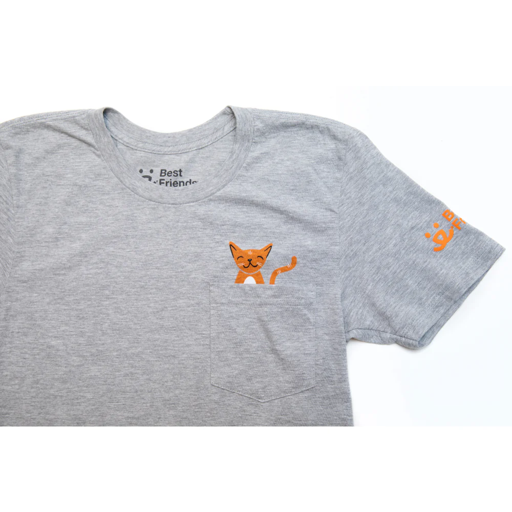 Cat Pocket T-Shirt - Image 3