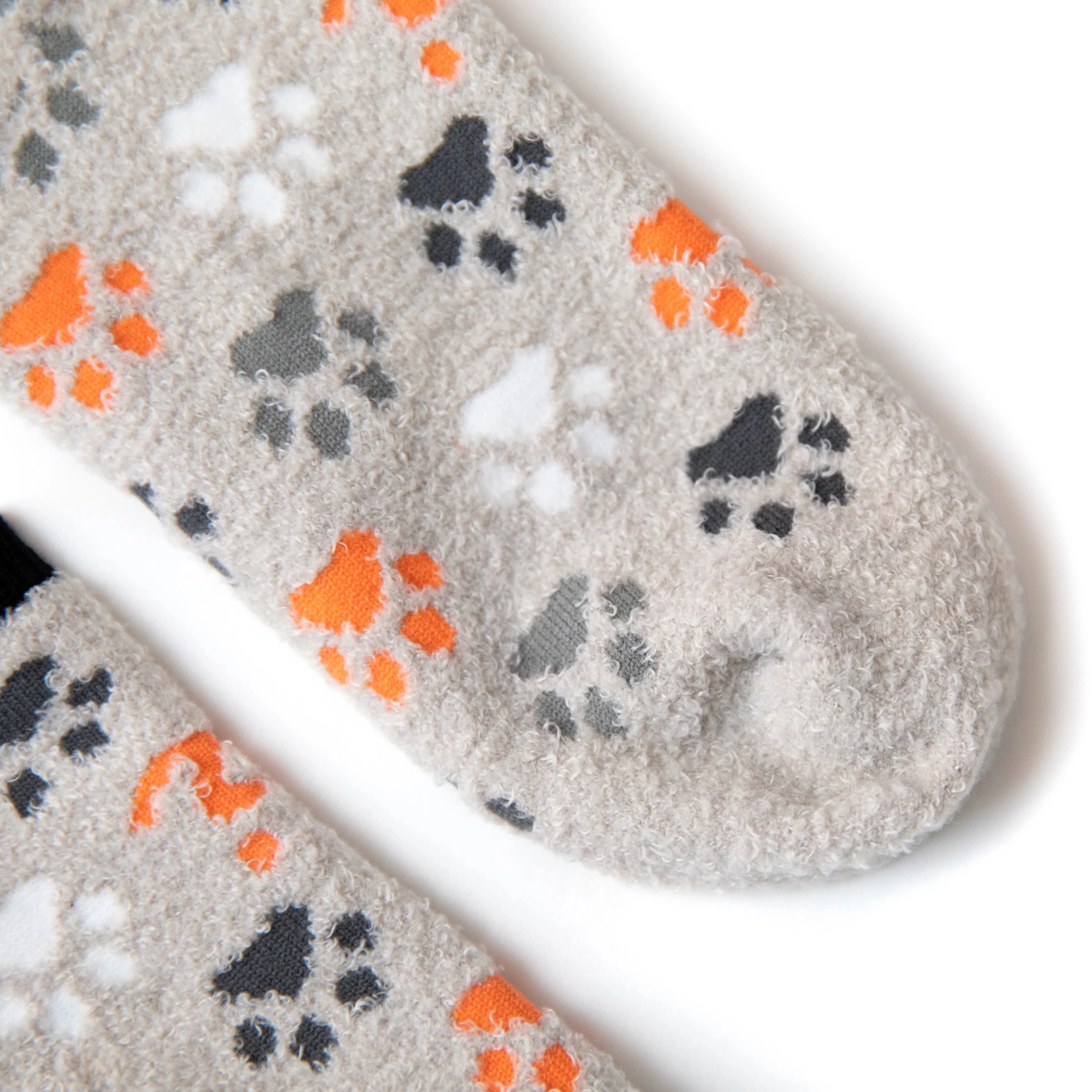 Paw Print Plush Ankle Socks - Image 3