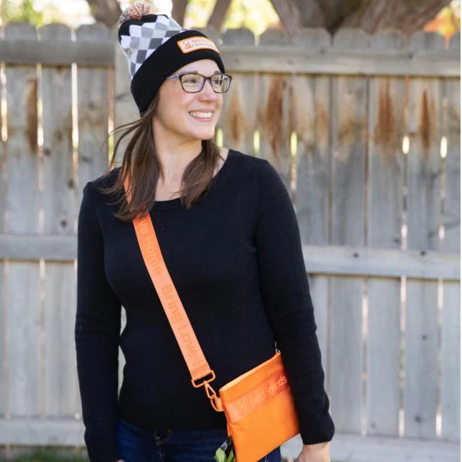 Diamond Pom Knit Beanie - Image 3