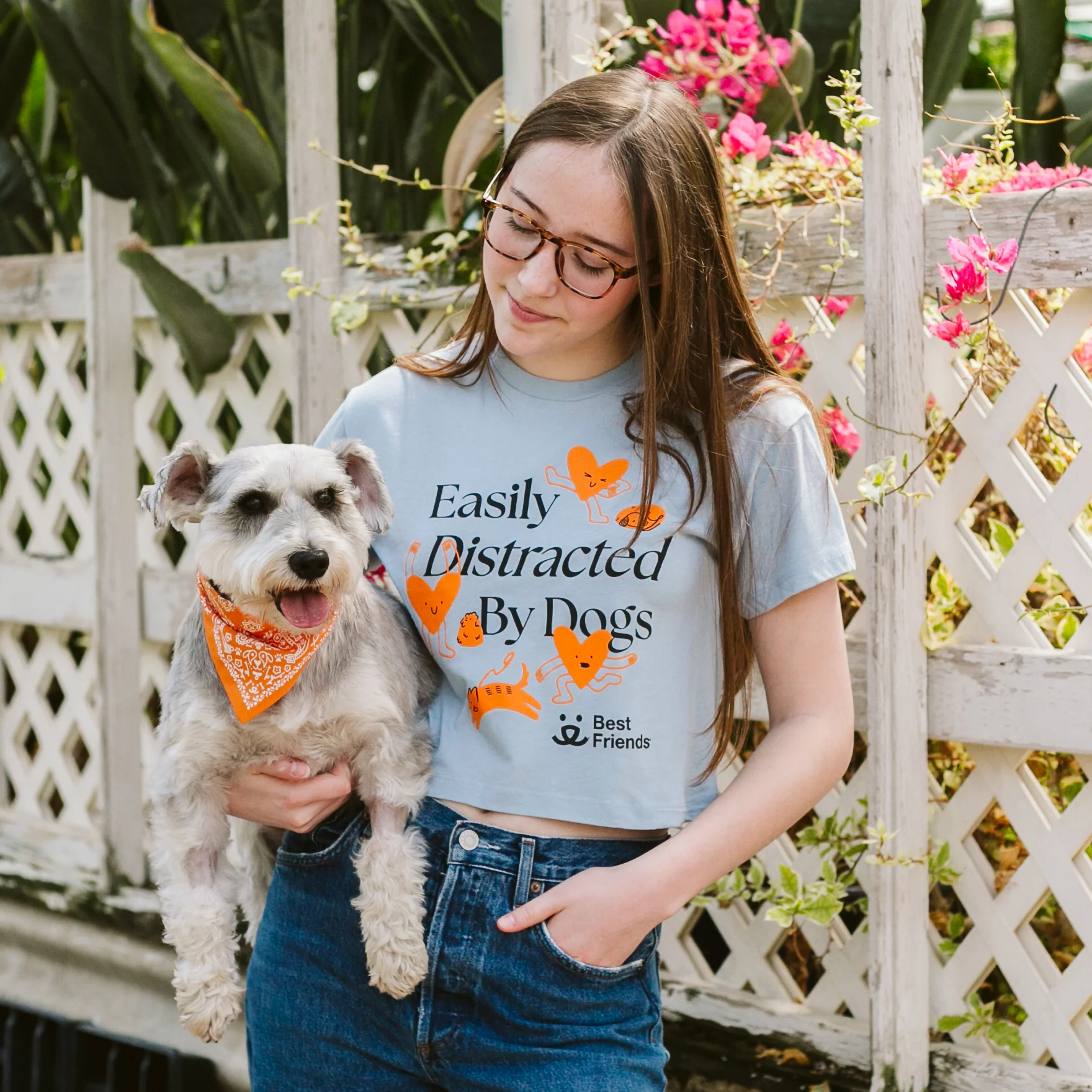 Easily Distracted By Dogs Women's Crop - Image 4