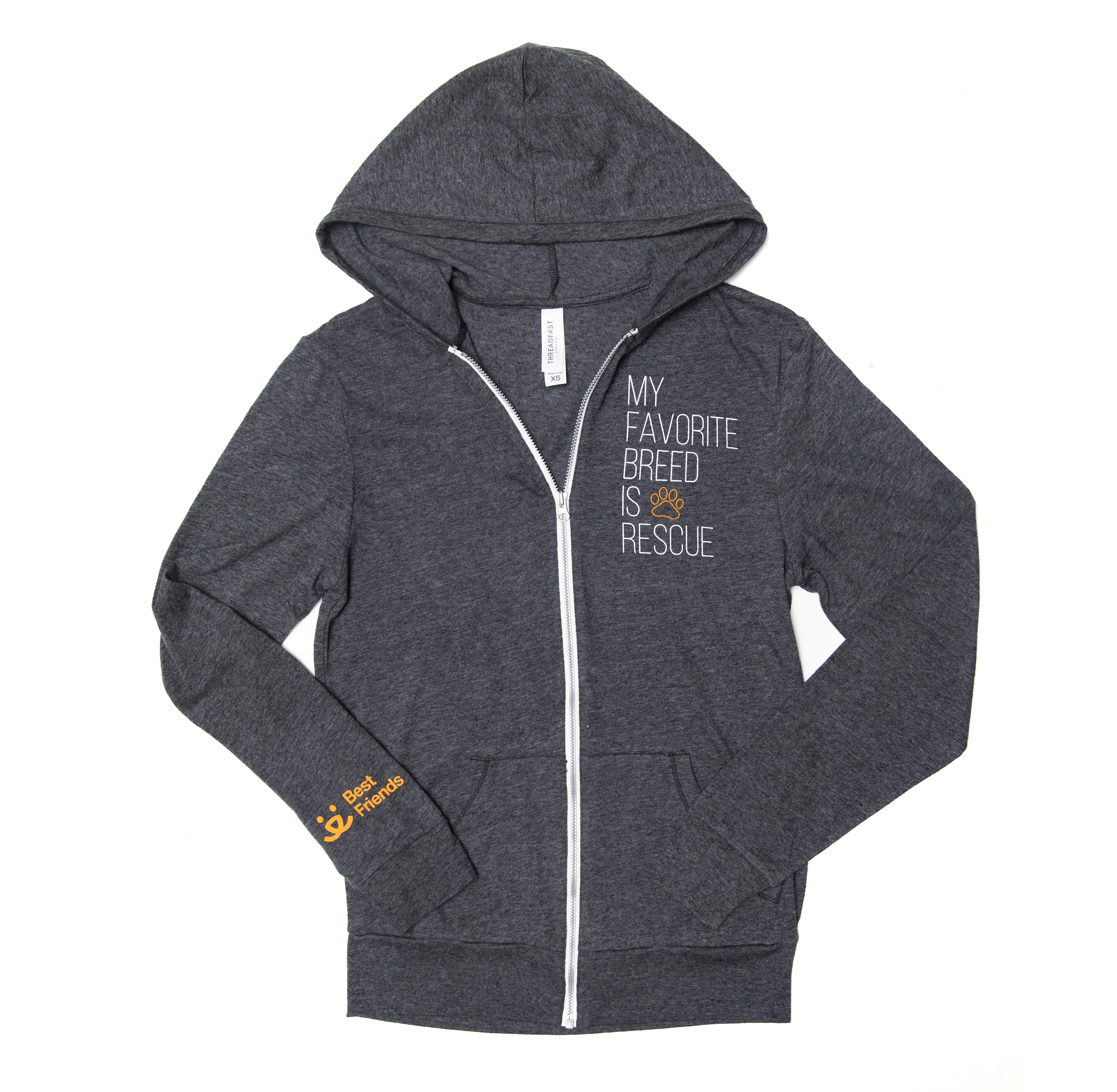 Favorite Breed Zip Up Lightweight Hoodie
