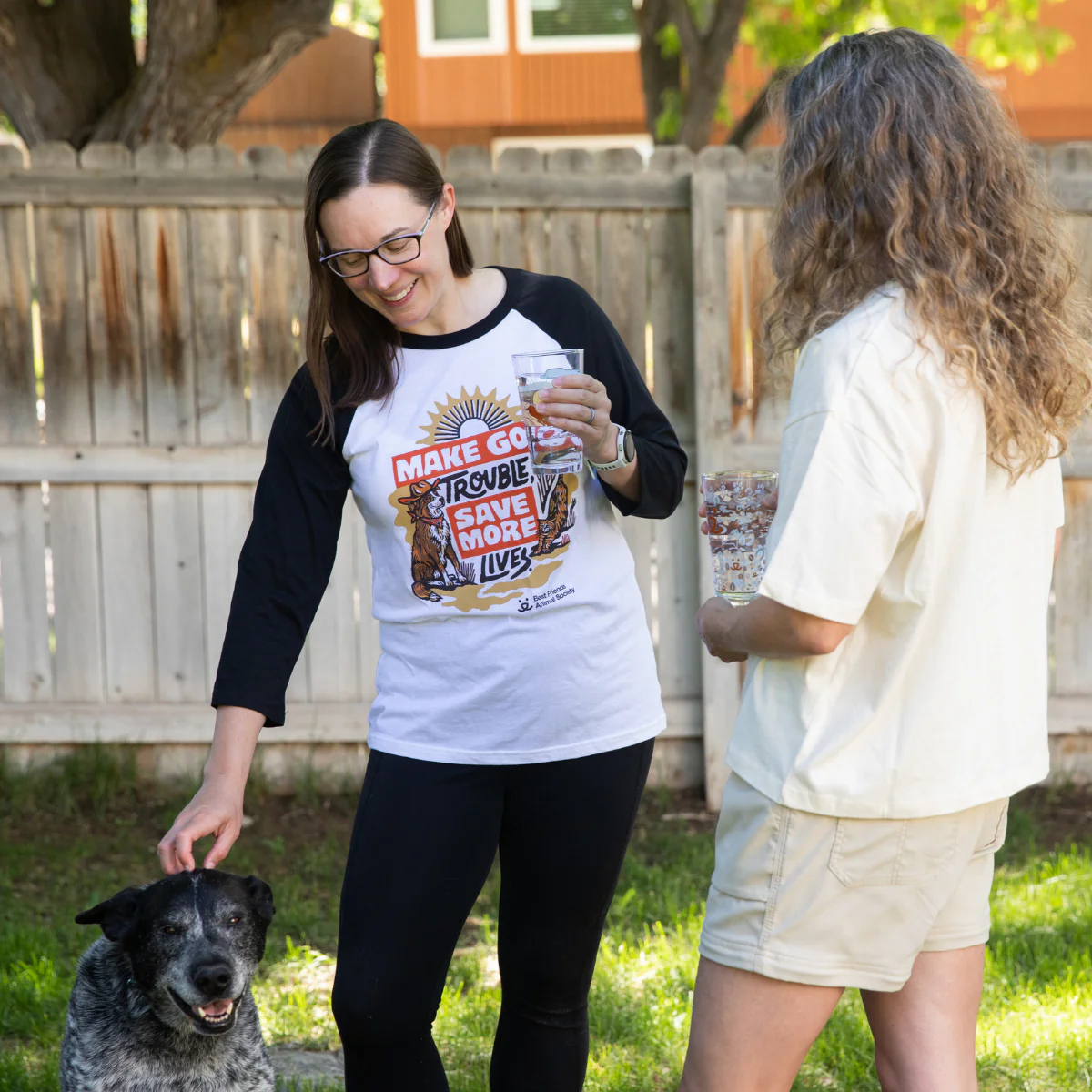 Good Trouble Raglan Three-Quarter Baseball Tee - Image 4