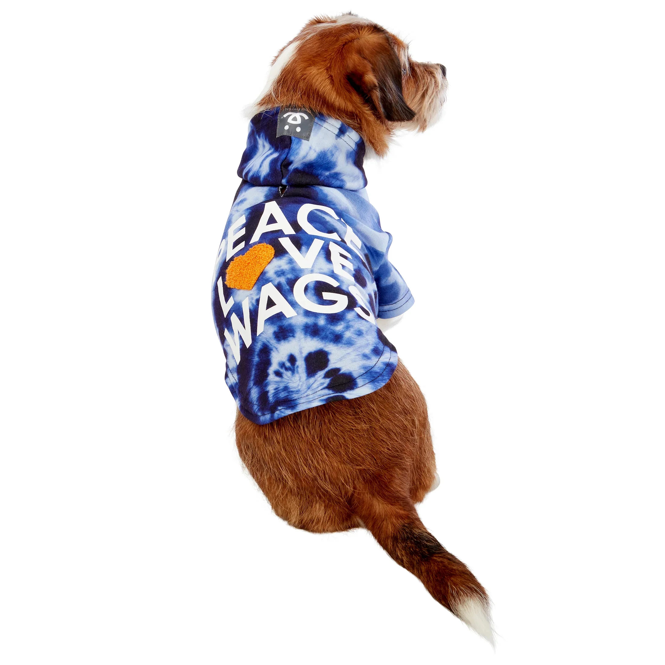 Peace Love Wags Dog Hoodie - Image 6