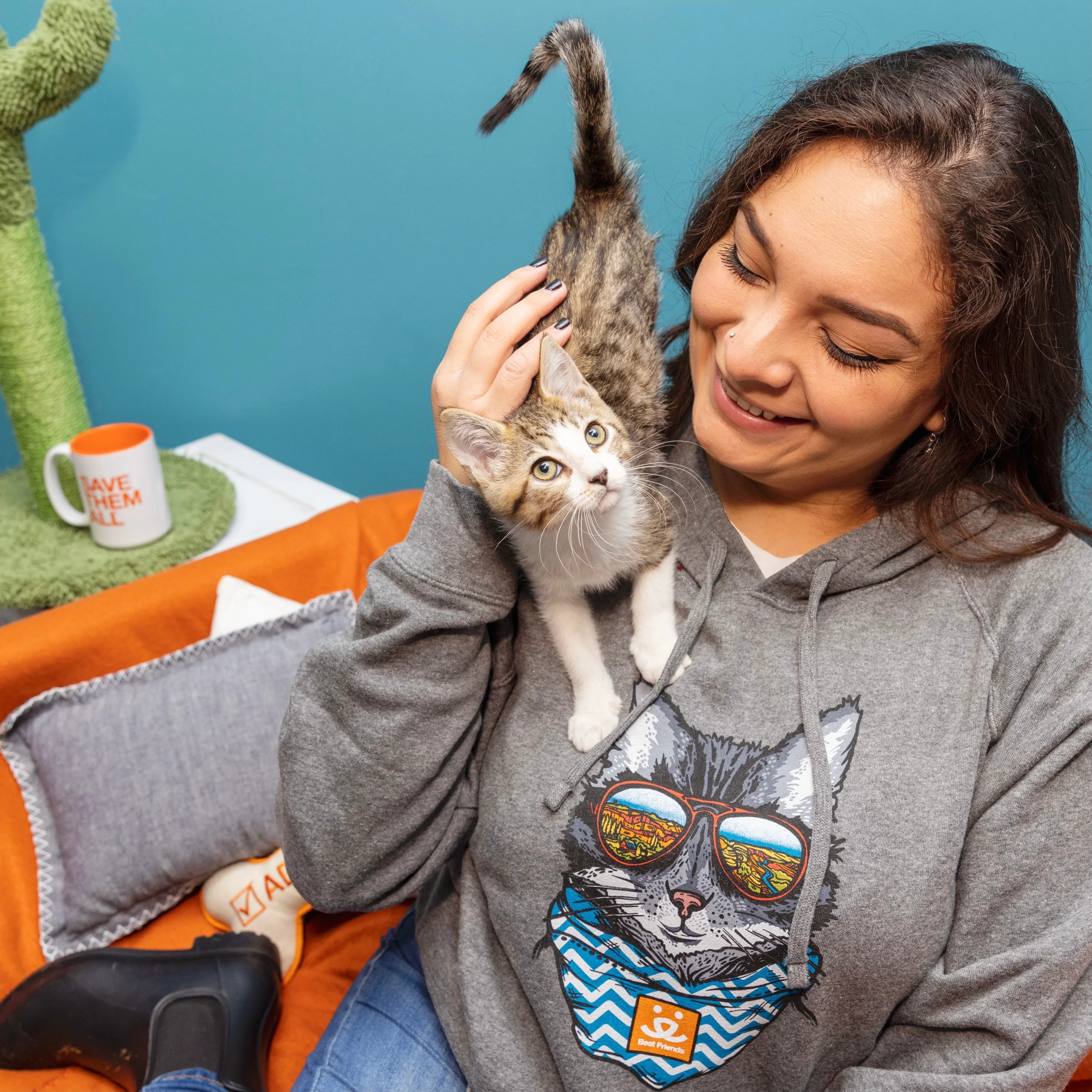 Wild Tribute Cat Pullover Hoodie - Image 4