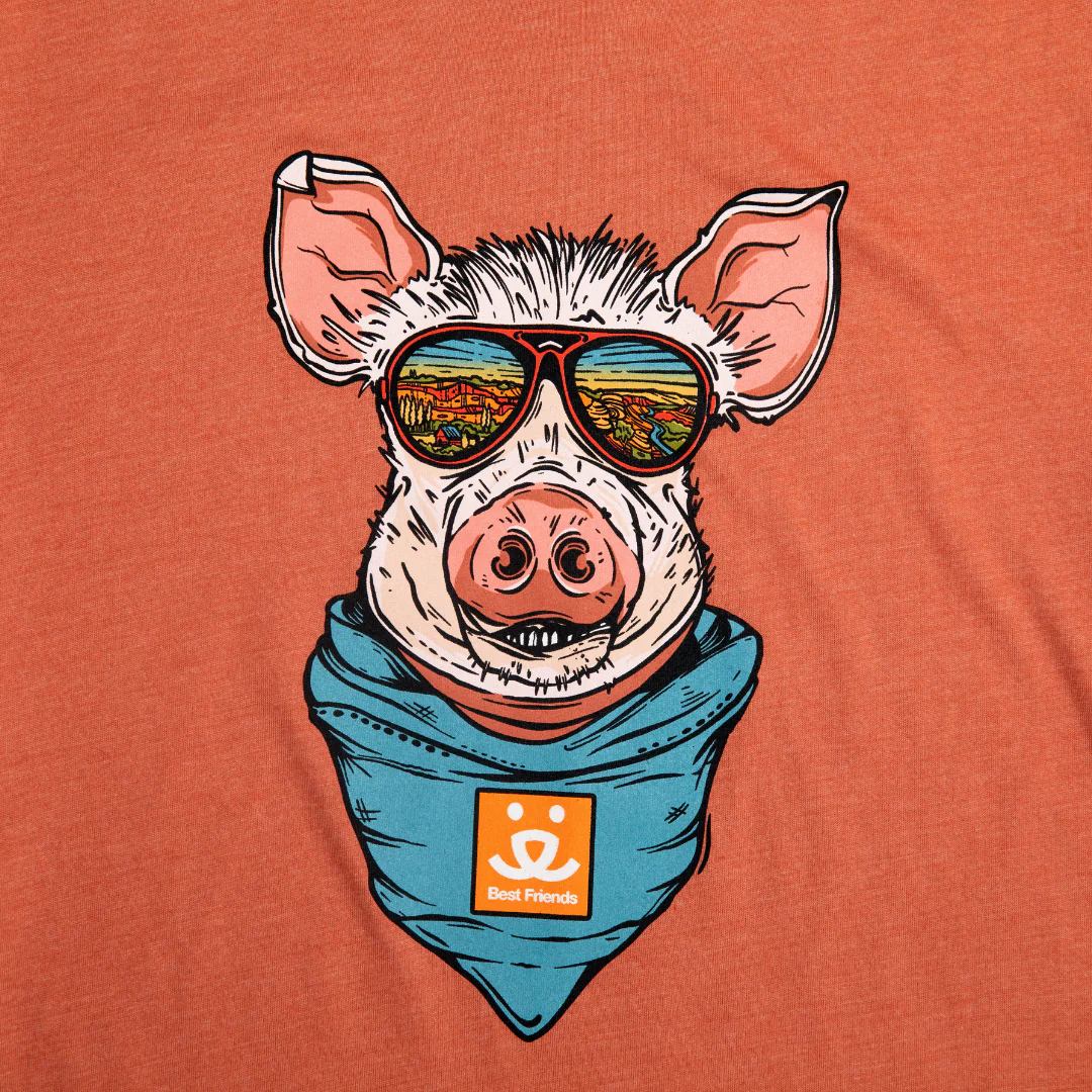 Wild Tribute Pig Design T-Shirt - Image 3